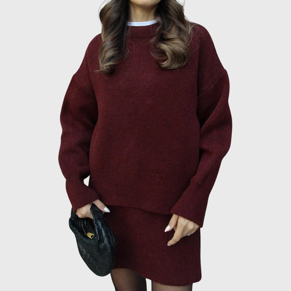 Conjunto de malha aconchegante