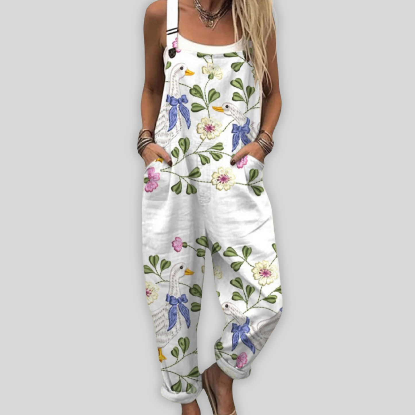 Aukje™ | Macacão elegante com caimento solto para um estilo casual