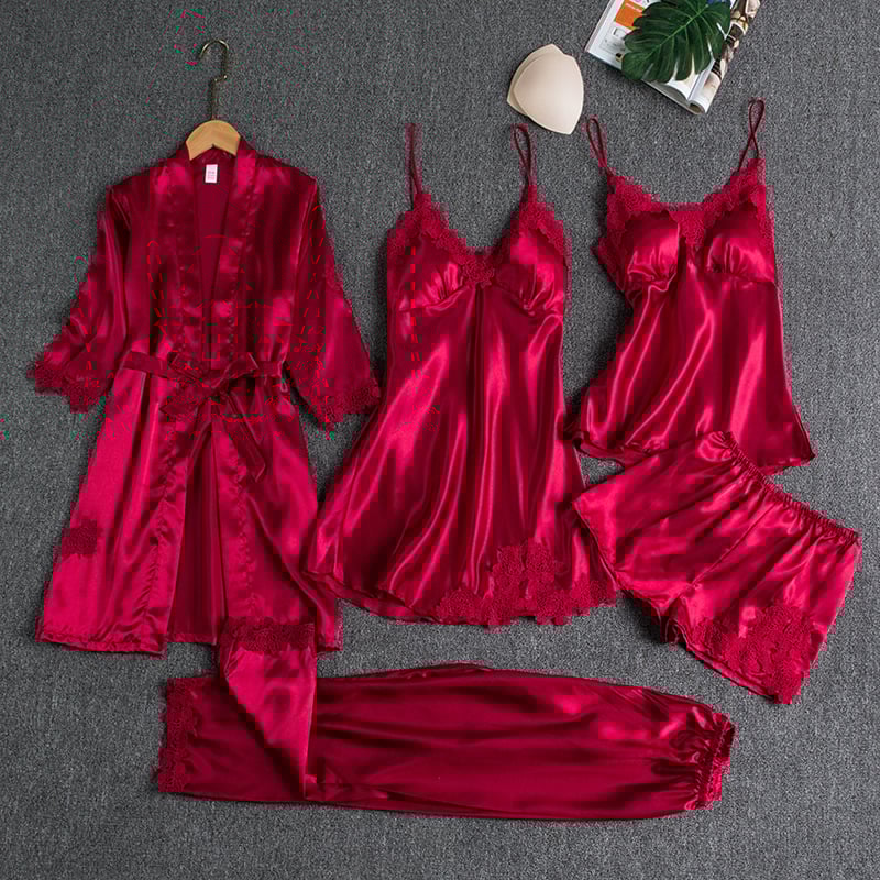 Helene | Conjunto de Pijamas de 5 Peças