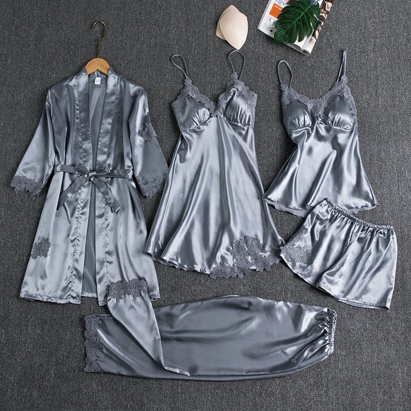 Helene | Conjunto de Pijamas de 5 Peças