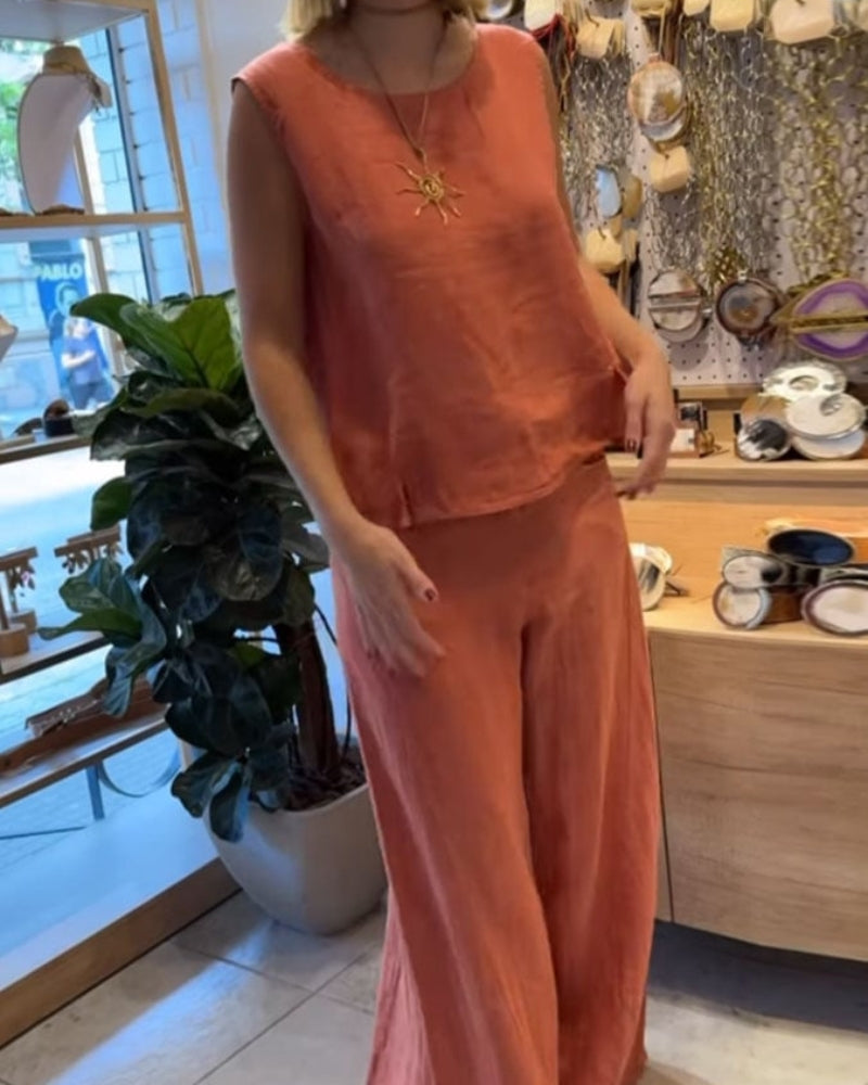 Lenila - Conjunto boho de duas peças