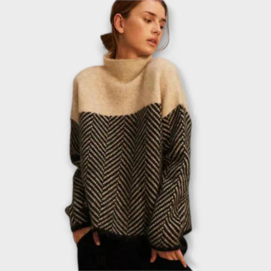 Marta - Suéter Suave de Gola Alta