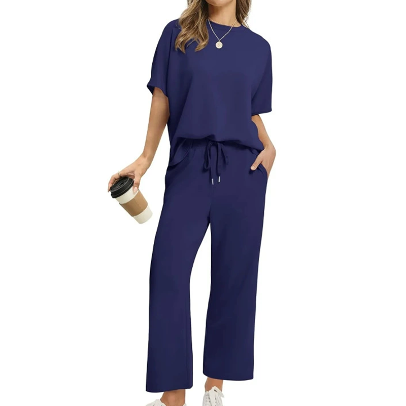 SoftSet – Conjunto casual de blusa e calça