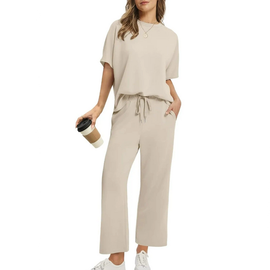 SoftSet – Conjunto casual de blusa e calça